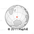 Outline Map of the Area around 53° 24' 42" S, 57° 1' 29" E, rectangular outline