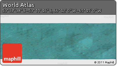 Satellite Panoramic Map of the Area around 53° 24' 42" S, 66° 13' 29" W