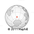 Outline Map of the Area around 53° 24' 42" S, 69° 46' 30" E, rectangular outline