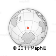 Outline Map of the Area around 53° 24' 42" S, 73° 10' 30" E, rectangular outline
