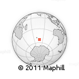 Outline Map of the Area around 53° 24' 42" S, 78° 16' 30" E, rectangular outline