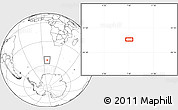 Blank Location Map of the area around 53° 24' 42" S, 7° 43' 29" E