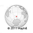 Outline Map of the Area around 53° 24' 42" S, 82° 31' 30" E, rectangular outline