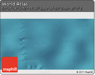 Satellite 3D Map of the Area around 53° 24' 42" S, 95° 16' 30" E