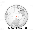 Outline Map of the Area around 53° 47' 48" S, 101° 13' 29" E, rectangular outline