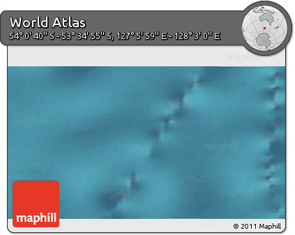 Satellite 3D Map of the Area around 53° 47' 48" S, 127° 34' 30" E