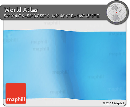 Physical 3D Map of the Area around 53° 47' 48" S, 146° 16' 30" E