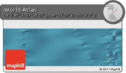 Satellite Panoramic Map of the Area around 53° 47' 48" S, 149° 40' 30" E