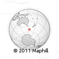 Outline Map of the Area around 53° 47' 48" S, 155° 37' 30" E, rectangular outline