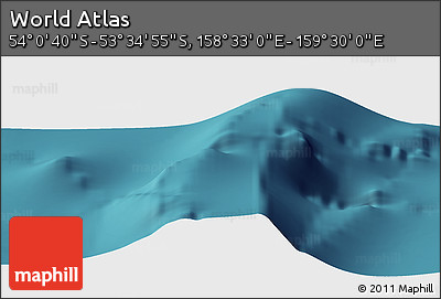 Satellite Panoramic Map of the Area around 53° 47' 48" S, 159° 1' 30" E