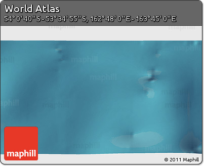 Satellite 3D Map of the Area around 53° 47' 48" S, 163° 16' 30" E