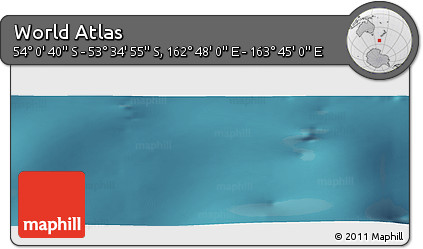 Satellite Panoramic Map of the Area around 53° 47' 48" S, 163° 16' 30" E