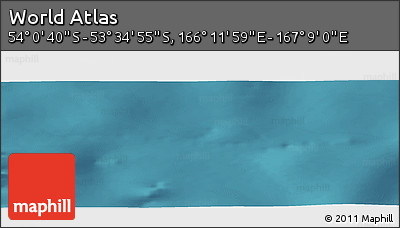 Satellite Panoramic Map of the Area around 53° 47' 48" S, 166° 40' 30" E