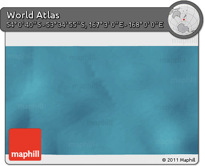 Satellite 3D Map of the Area around 53° 47' 48" S, 167° 31' 30" E