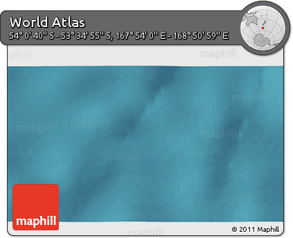 Satellite 3D Map of the Area around 53° 47' 48" S, 168° 22' 30" E