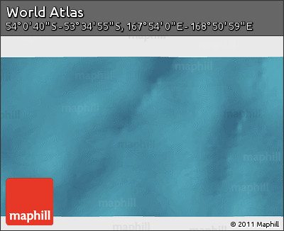 Satellite 3D Map of the Area around 53° 47' 48" S, 168° 22' 30" E