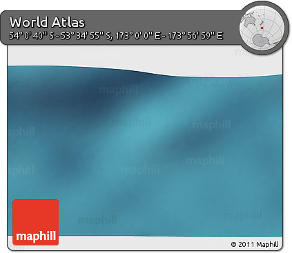 Satellite 3D Map of the Area around 53° 47' 48" S, 173° 28' 29" E
