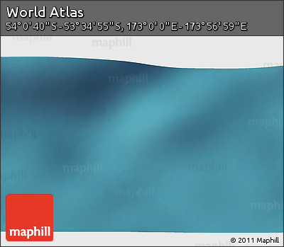 Satellite 3D Map of the Area around 53° 47' 48" S, 173° 28' 29" E