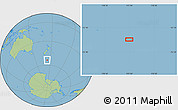 Savanna Style Location Map of the area around 53° 47' 48" S, 173° 28' 29" E