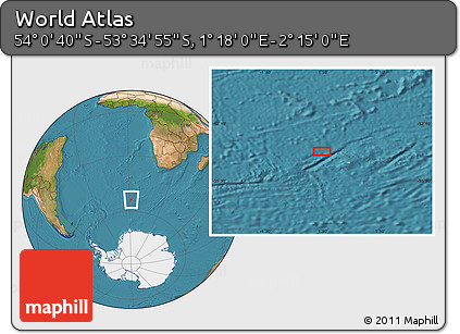Satellite Location Map of the Area around 53° 47' 48" S, 1° 46' 29" E