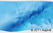 Physical 3D Map of the area around 53° 47' 48" S, 2° 37' 30" E