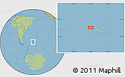 Savanna Style Location Map of the area around 53° 47' 48" S, 38° 10' 29" W
