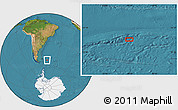 Satellite Location Map of the area around 53° 47' 48" S, 49° 13' 30" W