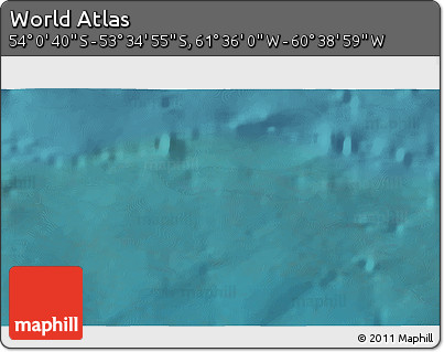 Satellite 3D Map of the Area around 53° 47' 48" S, 61° 7' 30" W