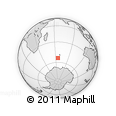Outline Map of the Area around 53° 47' 48" S, 65° 31' 30" E, rectangular outline