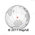 Outline Map of the Area around 53° 47' 48" S, 66° 22' 30" E, rectangular outline