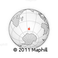 Outline Map of the Area around 53° 47' 48" S, 68° 4' 29" E, rectangular outline