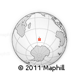 Outline Map of the Area around 53° 47' 48" S, 69° 46' 30" E, rectangular outline