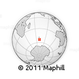 Outline Map of the Area around 53° 47' 48" S, 70° 37' 30" E, rectangular outline