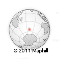 Outline Map of the Area around 53° 47' 48" S, 71° 28' 29" E, rectangular outline