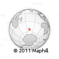 Outline Map of the Area around 53° 47' 48" S, 72° 19' 29" E, rectangular outline