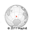 Outline Map of the Area around 53° 47' 48" S, 73° 10' 30" E, rectangular outline