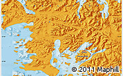 Political Map of the area around 53° 47' 48" S, 73° 1' 30" W