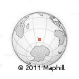 Outline Map of the Area around 53° 47' 48" S, 74° 1' 30" E, rectangular outline