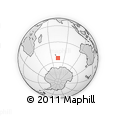 Outline Map of the Area around 53° 47' 48" S, 74° 52' 30" E, rectangular outline