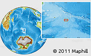 Physical Location Map of the area around 53° 47' 48" S, 76° 34' 29" E