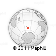 Outline Map of the Area around 53° 47' 48" S, 76° 34' 29" E, rectangular outline