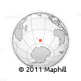 Outline Map of the Area around 53° 47' 48" S, 79° 58' 29" E, rectangular outline