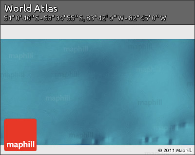 Satellite 3D Map of the Area around 53° 47' 48" S, 83° 13' 29" W