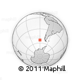 Outline Map of the Area around 53° 47' 48" S, 90° 1' 30" W, rectangular outline