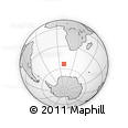 Outline Map of the Area around 53° 47' 48" S, 9° 25' 30" E, rectangular outline