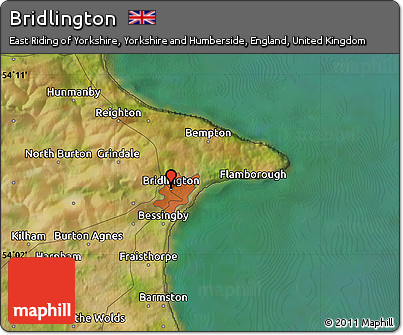Satellite Map of Bridlington