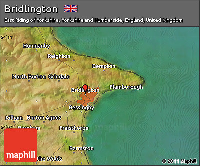 Satellite Map of Bridlington