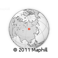 Outline Map of Amur, rectangular outline
