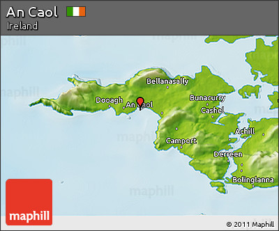 Physical 3D Map of An Caol