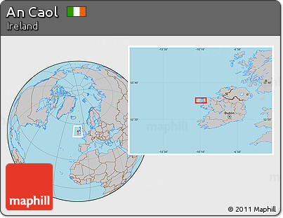 Gray Location Map of An Caol